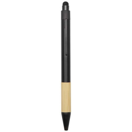 Set regalo con blocco note formato A5 con copertina rigida e penna a sfera Carmen-inchiostro nero
