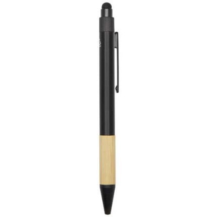 Set regalo con blocco note formato A5 con copertina rigida e penna a sfera Carmen-inchiostro nero