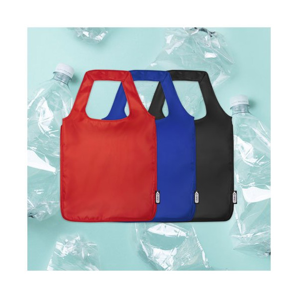 Tote bag pieghevole grande Ash in PET riciclato...