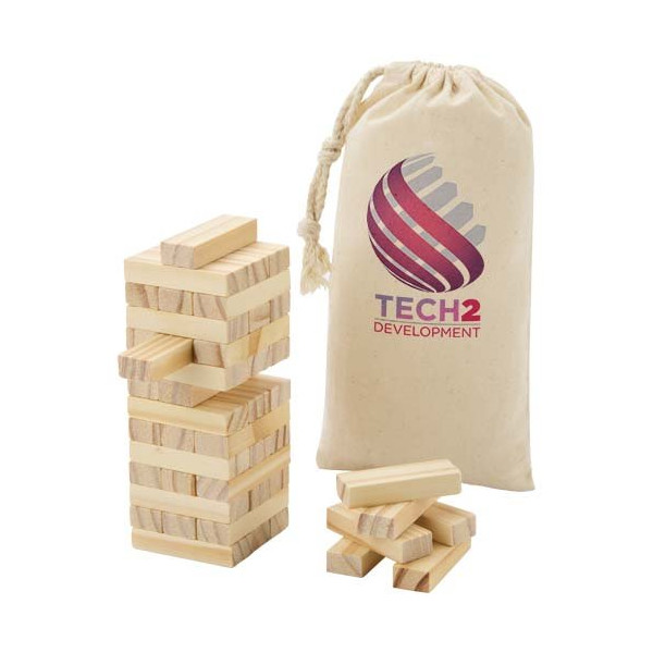 Gioco con torre impilabile in legno Jumble