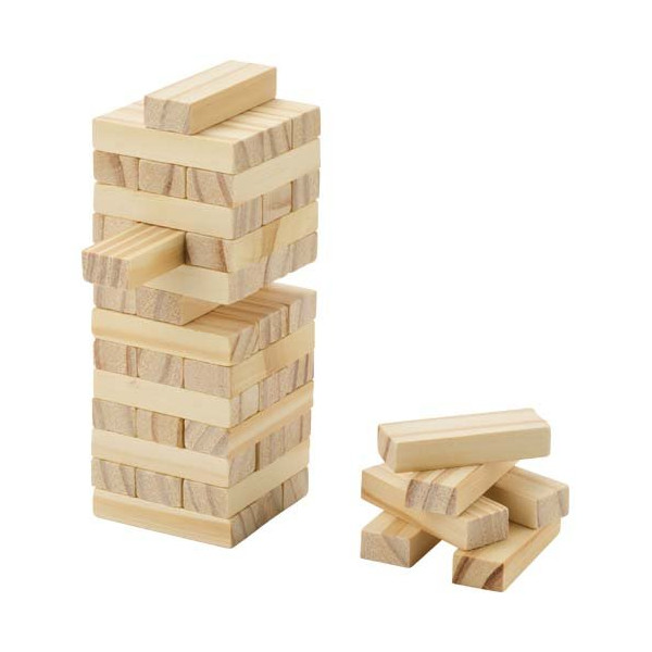 Gioco con torre impilabile in legno Jumble