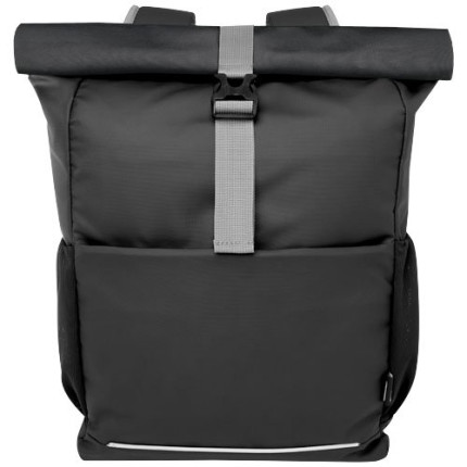 Borsa roll-top per bicicletta impermeabile in materiale riciclato certificato GRS per portatile da 15" Aqua