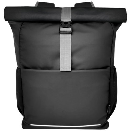 Borsa roll-top per bicicletta impermeabile in materiale riciclato certificato GRS per portatile da 15" Aqua