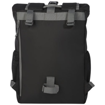 Borsa roll-top per bicicletta impermeabile in materiale riciclato certificato GRS per portatile da 15" Aqua