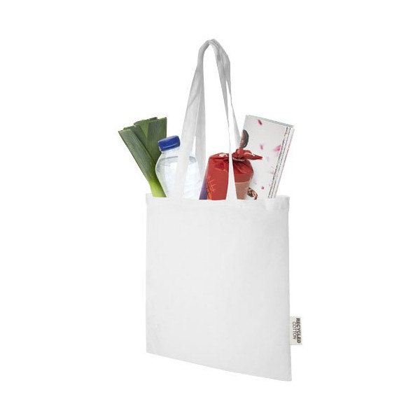 Tote bag in cotone riciclato GRS da 140 g/m2...