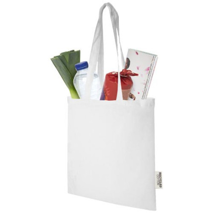 Tote bag in cotone riciclato GRS da 140 g/m2 Madras - 7L