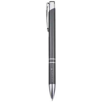 Penna a sfera in alluminio riciclato Moneta-inchiostro blu