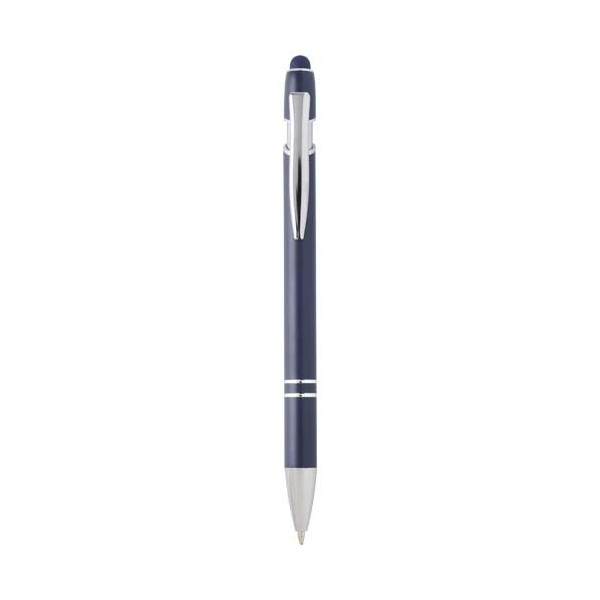 Penna a sfera con finitura argento...