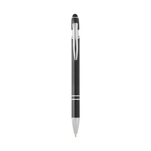Penna a sfera con finitura argento...