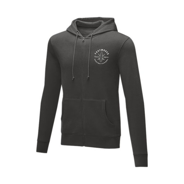 Felpa Theron con cappuccio full zip da uomo
