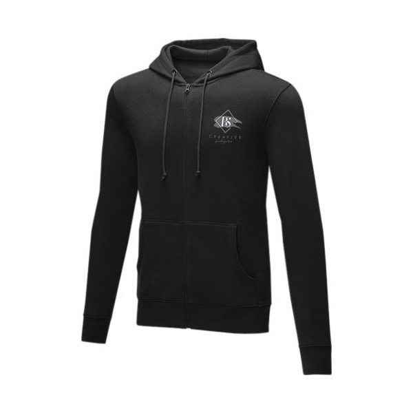 Felpa Theron con cappuccio full zip da uomo