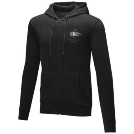 Felpa Theron con cappuccio full zip da uomo