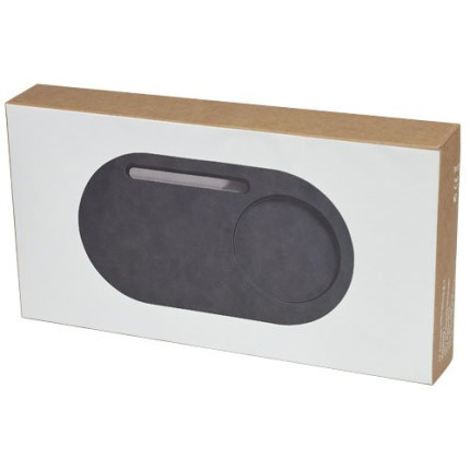 Organizer da scrivania Klip con stazione di ricarica da 5 W