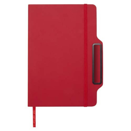 Blocco note formato A5 con copertina rigida e combinazione di penna e matita Nexus