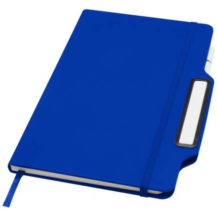 Blocco note formato A5 con copertina rigida e combinazione di penna e matita Nexus