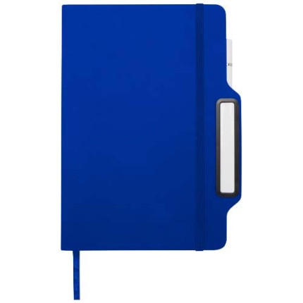Blocco note formato A5 con copertina rigida e combinazione di penna e matita Nexus