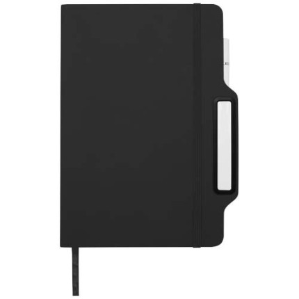 Blocco note formato A5 con copertina rigida e combinazione di penna e matita Nexus