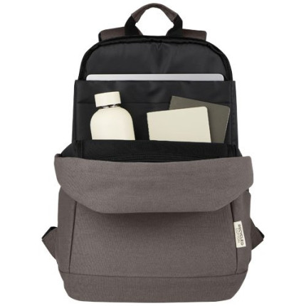 Zaino antifurto per portatile da 15,6" in canvas riciclato certificato GRS Joey - 18L