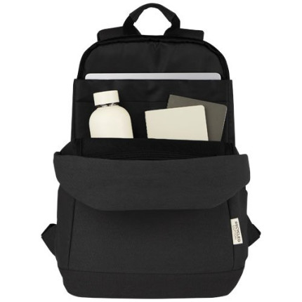 Zaino antifurto per portatile da 15,6" in canvas riciclato certificato GRS Joey - 18L