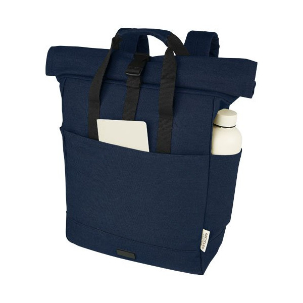 Zaino rolltop per portatile da 15" in canvas...