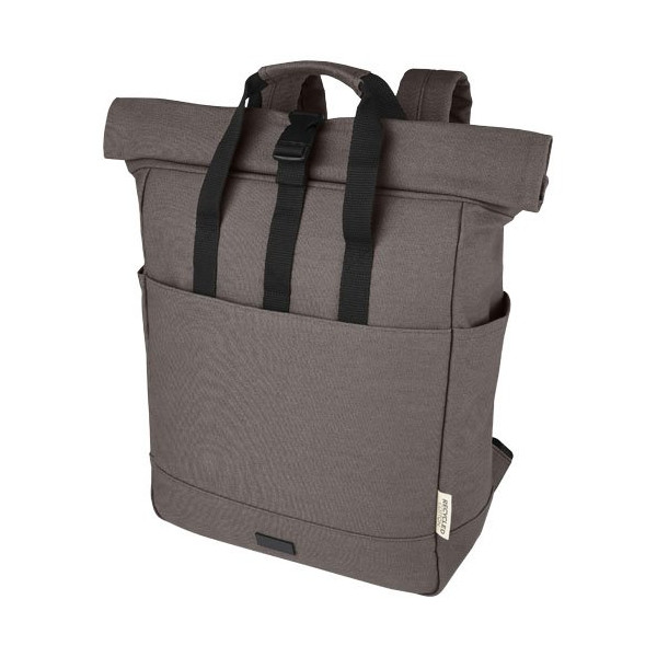 Zaino rolltop per portatile da 15" in canvas...