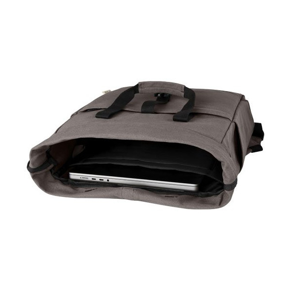 Zaino rolltop per portatile da 15" in canvas...