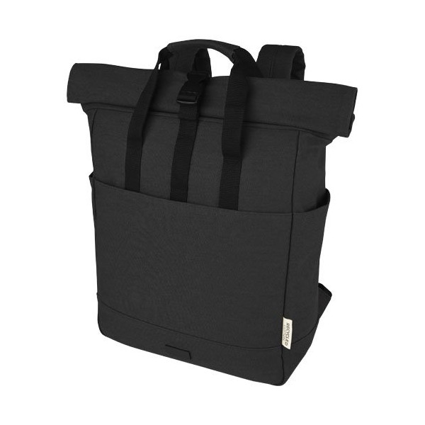 Zaino rolltop per portatile da 15" in canvas...