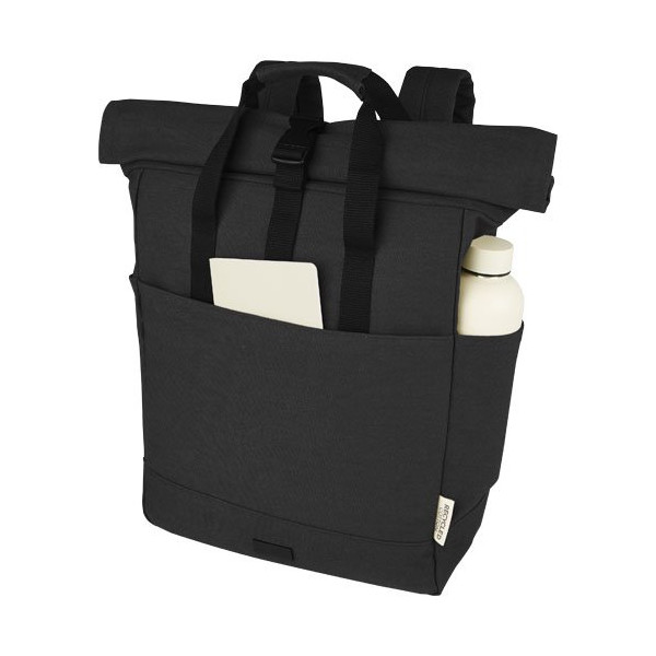 Zaino rolltop per portatile da 15" in canvas...