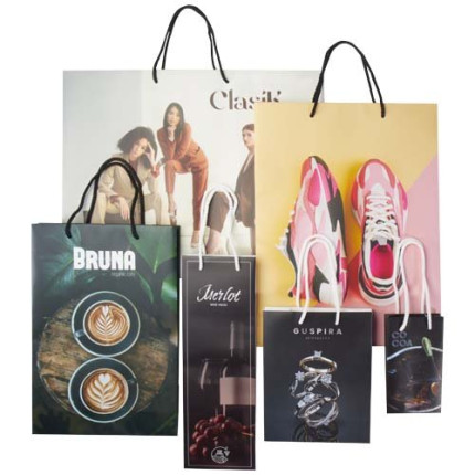 Box campionatura sacchetti assortiti di carta integra realizzati a mano