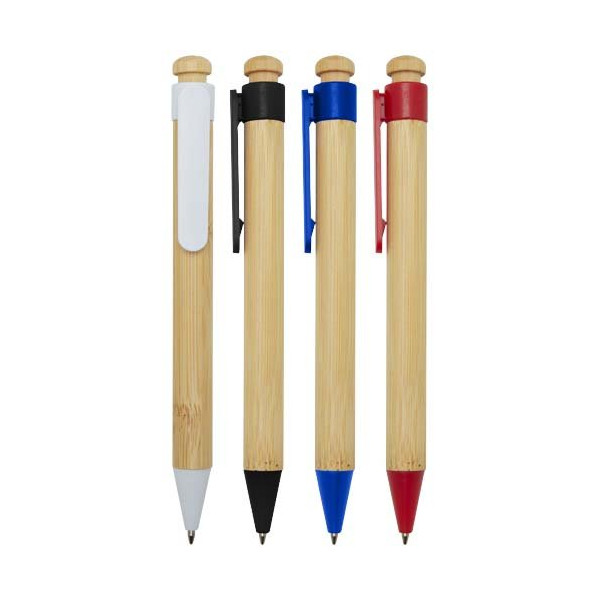 Penna a sfera in plastica riciclata e bambù Rattan