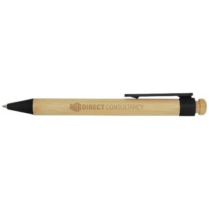 Penna a sfera in plastica riciclata e bambù Rattan