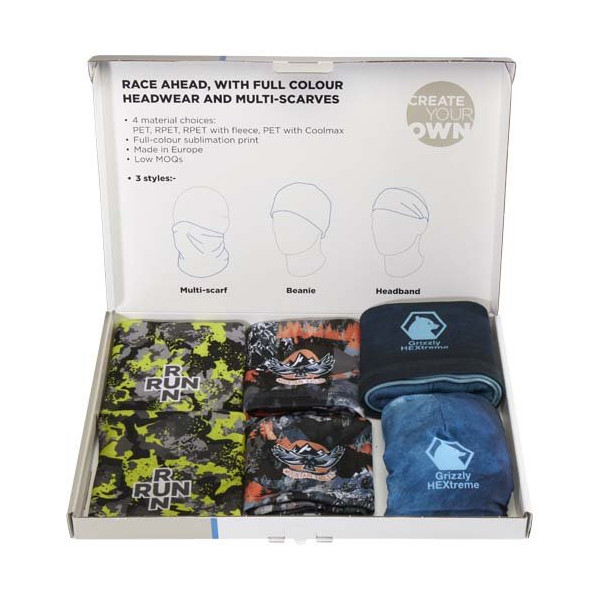 Confezione di copricapi assortiti con stampa a...