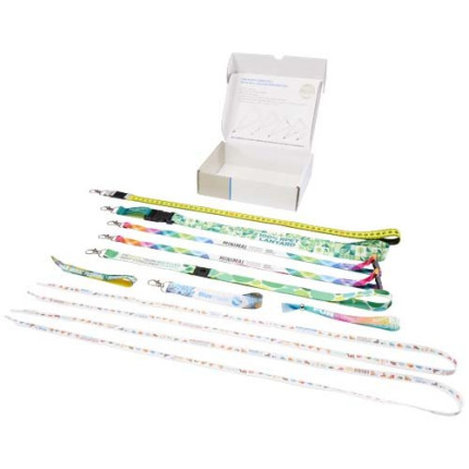 Confezione con cordini assortiti con stampa a sublimazione