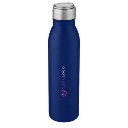 Borraccia sportiva Harper da 700 ml in acciaio inossidabile con anello in metallo