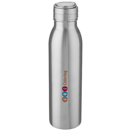 Borraccia sportiva Harper da 700 ml in acciaio inossidabile con anello in metallo