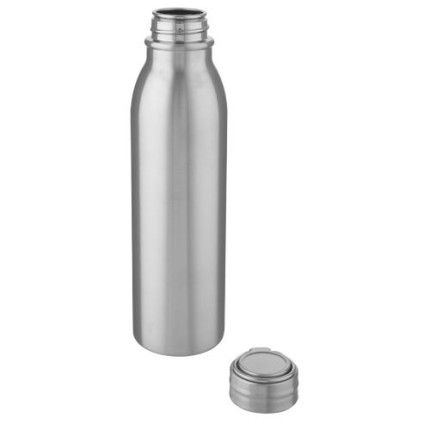 Borraccia sportiva Harper da 700 ml in acciaio inossidabile con anello in metallo