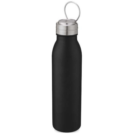 Borraccia sportiva Harper da 700 ml in acciaio inossidabile con anello in metallo