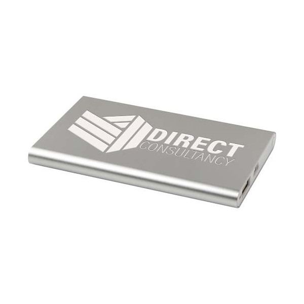 Power bank in alluminio riciclato da 4000 mAh...