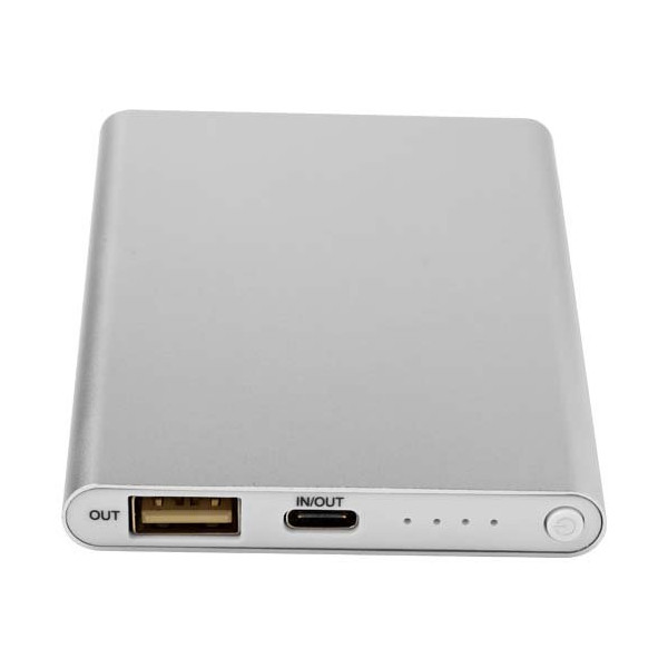 Power bank in alluminio riciclato da 4000 mAh...