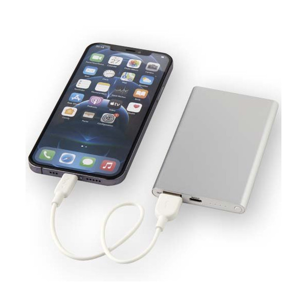 Power bank in alluminio riciclato da 4000 mAh...