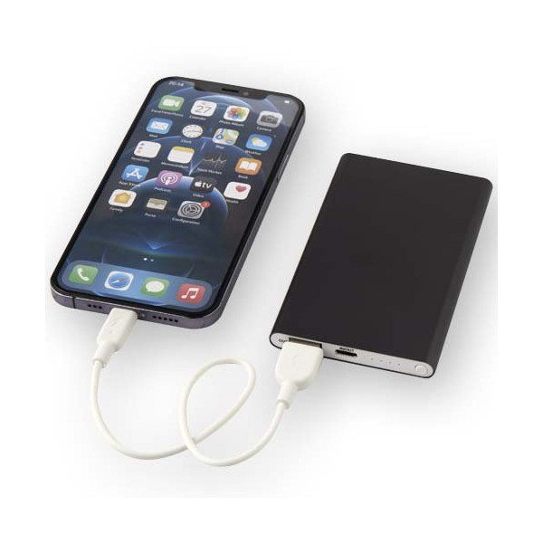 Power bank in alluminio riciclato da 4000 mAh...