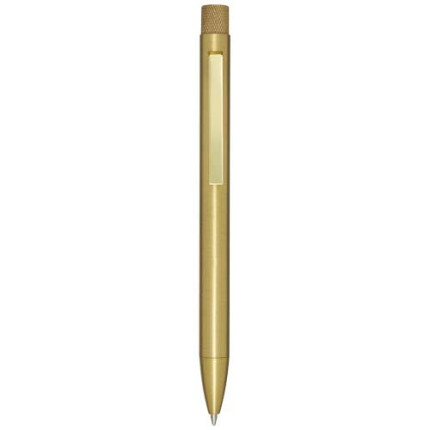 Penna a sfera in ottone riciclato Beatriz-inchiostro blu