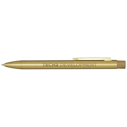 Penna a sfera in ottone riciclato Beatriz-inchiostro blu