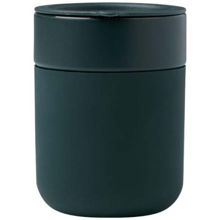 Bicchiere in ceramica con involucro in silicone e coperchio in plastica da 330 ml Java