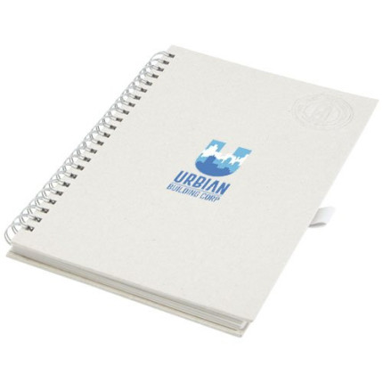 Blocco note a spirale Dairy Dream in formato A5 realizzato con cartoni del latte riciclati