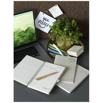 Blocco note a spirale Dairy Dream in formato A5 realizzato con cartoni del latte riciclati