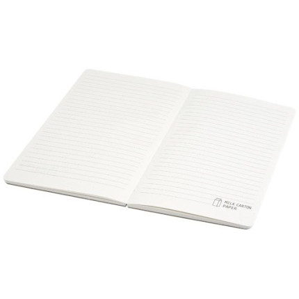 Blocco note senza dorso Dairy Dream in formato A5 realizzato con cartoni del latte riciclati