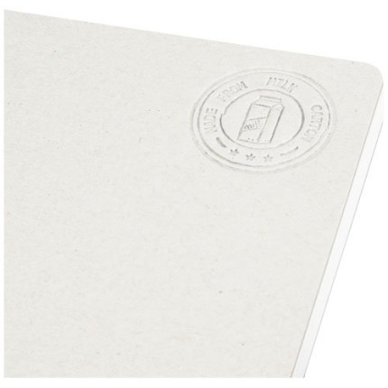 Blocco note senza dorso Dairy Dream in formato A5 realizzato con cartoni del latte riciclati