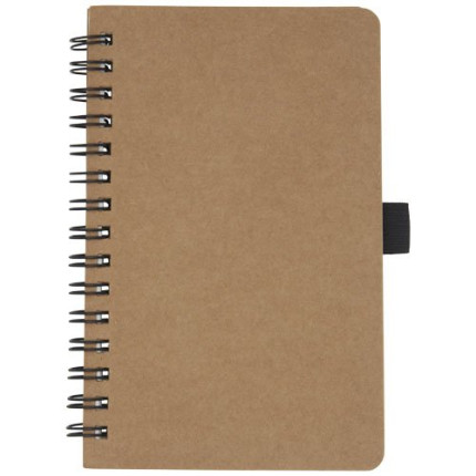 Quaderno Cobble formato A6 con rilegatura a spirale in cartone riciclato e carta di pietra