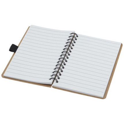 Quaderno Cobble formato A6 con rilegatura a spirale in cartone riciclato e carta di pietra